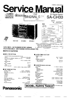 Technics - SACH-33 - Service manual 